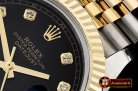 Rolex Datejust DJ2 41mm Jub Flt Wrap YG/SS Black Diams BP Asia 2836