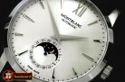 MB057B - Star Calendar Moonphase SS/LE White M-9105