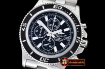 Replica Breitling Superocean Abyss 44 SS/SS Blk/Wht VK Quartz