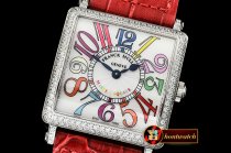 Franck Muller Master Sq 6002 Midsize SS/LE Red Crazy GF - Swiss Qtz