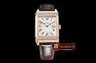 Jaeger Le Coultre JL Reverso Mens Diams RG/LE White/Num MY8215 Mod