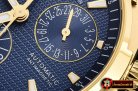 VACH. CONSTANTINE Overseas Dual Time Power Reserve YG/YG Blue TWA A1222