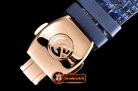 Franck Muller Vanguard Chronograph 44mm RG/LE/RU Blue Asia 7750