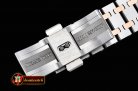 Audemars Piguet Royal Oak Ladies 33mm Diams RG/SS Wht JF Swiss Q