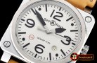 Replica BELL & ROSS BR03-92 SS/LE Platinum/Black Miyota 9015
