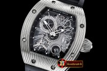 Richard Mille RM018 Tourbillon Boucheron SS/RU Black MY9015 Mod