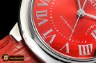 Cartier Balon Bleu Midsize 33mm SS/LE Red MY9015 Mod