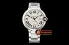 Cartier Balon Bleu 42mm SS/SS White ZZF Asia 2824