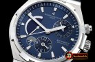 Vach. Constantine Overseas Dual Time Power Reserve SS/RU Blue TWA A1222