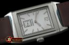 JL079C - Reverso Classique SS/LE White Num Jap Qtz