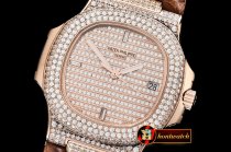 Patek Philippe Nautilus Ref.5711 Diams RG/LE Diams/Baug MY9015 M