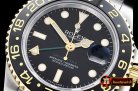 Rolex GMT II Ref.116713 YG/SS Black BP A3186 Mod