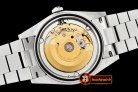 Rolex Daydate 36mm Flt SS/SS Black Diam BP Swiss 2836