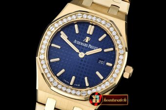 Audemars Piguet Royal Oak Ladies 33mm YG/YG Blue JF Swiss ETA Qu