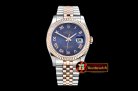 Rolex Datejust DJ 36mm Jub Flt RG/SS Blue Roman BP A3135 Mod