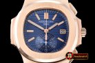 PP0202B - 5980 Nautilis Chrono RG/LE Blue BP A-7750