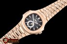 Patek Philippe Nautilus GMT MoonPhase RG/RG Grey Asia 23J Calend