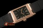 JL078E - Reverso Classique RG/LE Black Stk Jap Qtz