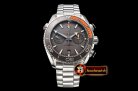 Omega Planet Ocean Chrono Gry SS/SS Grey OMF V4 A7750 Mod