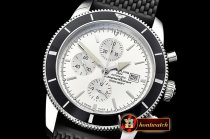 Breitling SuperOcean Heritage II Chrono SS/RU White/B OMF A7750