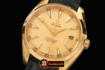 OMG0391 - Aqua Terra Auto YG/LE Gold Miyota 8205