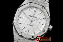 Audemars Piguet Royal Oak Jumbo 15400 Frosted SS/SS White Asia 2