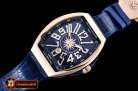 Franck Muller Vanguard Mens V45 RG/LE/RU Blue ABF A2824