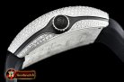 Franck Muller Vanguard Mens V45 Diams SS/LE/RU Black Diam ABF A2824