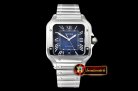 Cartier Santos De Cartier 2018 Mens XL SS/SS Blue BVF MY9015
