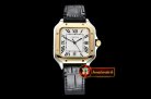 Cartier Santos De Cartier 2018 Ladies YG/SS/LE Wht Swiss Qtz