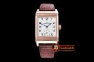 JAEGER LE COULTRE JL Reverso Automatic RG/LE White/Num Asia 2824