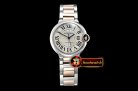 Cartier Balon Bleu Ladies 33mm RG/SS Wht BVF Jap NH05