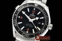 Omega Planet Ocean 45mm Cer Bez SS/SS Blk/Org JHF A2836 Mod