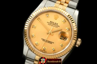 Best Replica Rolex Datejust Man 116233 Gold Diam TT Swiss 2836