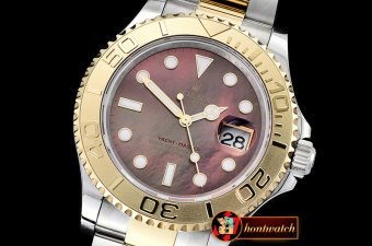 Rolex YachtMaster 116613 40mm 904L YG/SS Bwn MOP GMF A3135