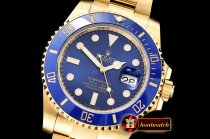 Rolex Submariner 116618LN Wrap YG/YG Blue VRF Asia 2836