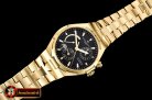 VACH. CONSTANTINE Overseas Dual Time Power Reserve YG/YG Blk TWA A1222