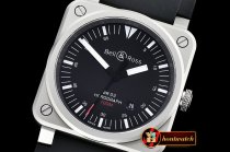Bell & Ross BR03-92 Horograph Sandblasted SS/RU Black V2 Miyota