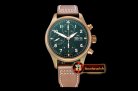 IWC Pilot Chrono Spitfire IW387902 Brz BR/LE Grn AIF A7750