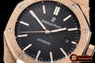 Audemars Piguet Royal Oak 15400 Frosted RG/RG Black Asia 21J Mod 3120