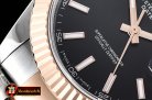Rolex Datejust DJ2 41mm Oyt Flt RG/SS Black/Stk BP Asia 2813