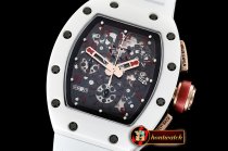 Richard Mille RM011 Felipe Massa Wht CER/RG/VRU Skele KVF A7750 Mod