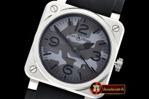 Bell & Ross BR03-92 Black Camo SS/LE Grey Miyota 9015