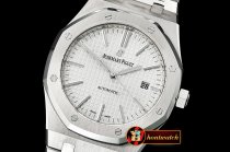 Audemars Piguet Royal Oak 15400 SS/SS White JF V2 MY9015 Mod 3120
