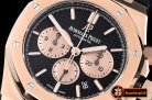 Audemars Piguet Royal Oak Chronograph 26331ST RG/LE Black OMF A7750