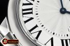 Cartier Balon Bleu Midsize 36mm SS/SS White/Rmn Num Swiss Qtz