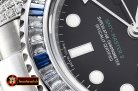 Rolex GMT II Blue/Wht Rubies SS/SS Blk BP A3186 Mod