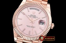 Replica Rolex DayDate 40mm RG/RG 18K Wrp R. Gold Stks BP Swiss 2