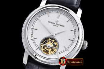 VACH. CONSTANTINE Patrimony Tourbillon SS/LE White Asia 21J Faux