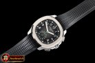 Patek Philippe Aquanaut Chronograph 5968A SS/RU (Blk) Blk/Gr YLF A7750